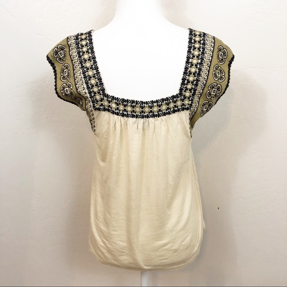 Lucky Brand embroidered sleeveless blouse - Picture 2 of 4